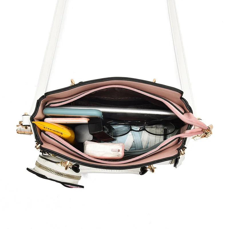 Trendige Damen-Handtasche aus Kunstleder mit Cartoon-Muster – Umhänge- & Schultertasche für den Alltag