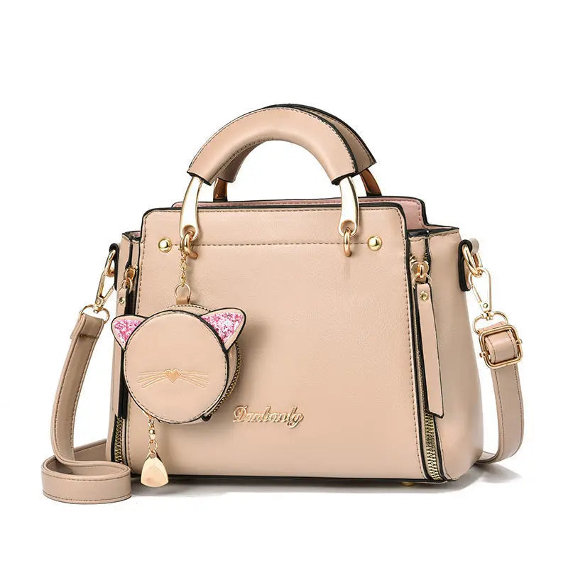 Trendige Damen-Handtasche aus Kunstleder mit Cartoon-Muster – Umhänge- & Schultertasche für den Alltag