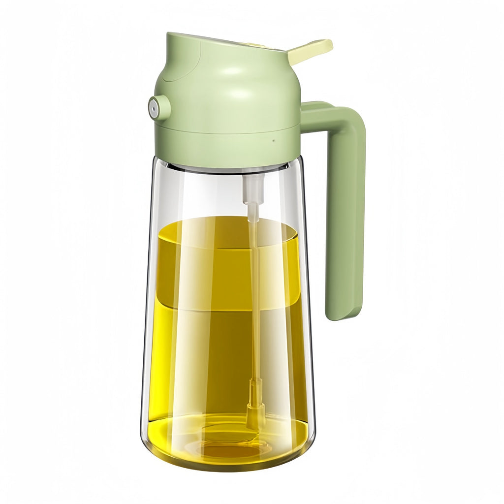Glasölsprühflasche 470ml – 2-in-1 Sprühen & Gießen für Küche & Airfryer