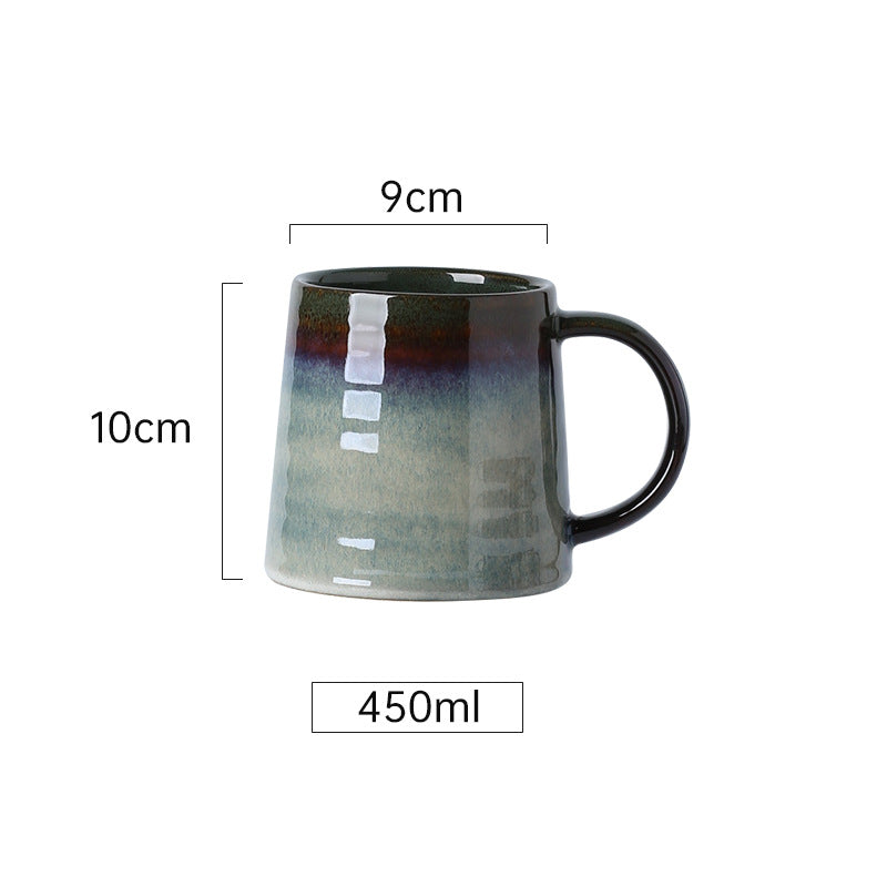 Kreative Retro-Tasse aus Keramik – schlichte Tasse für Frühstück, Milch, Haferbrei, Wasser oder Tee