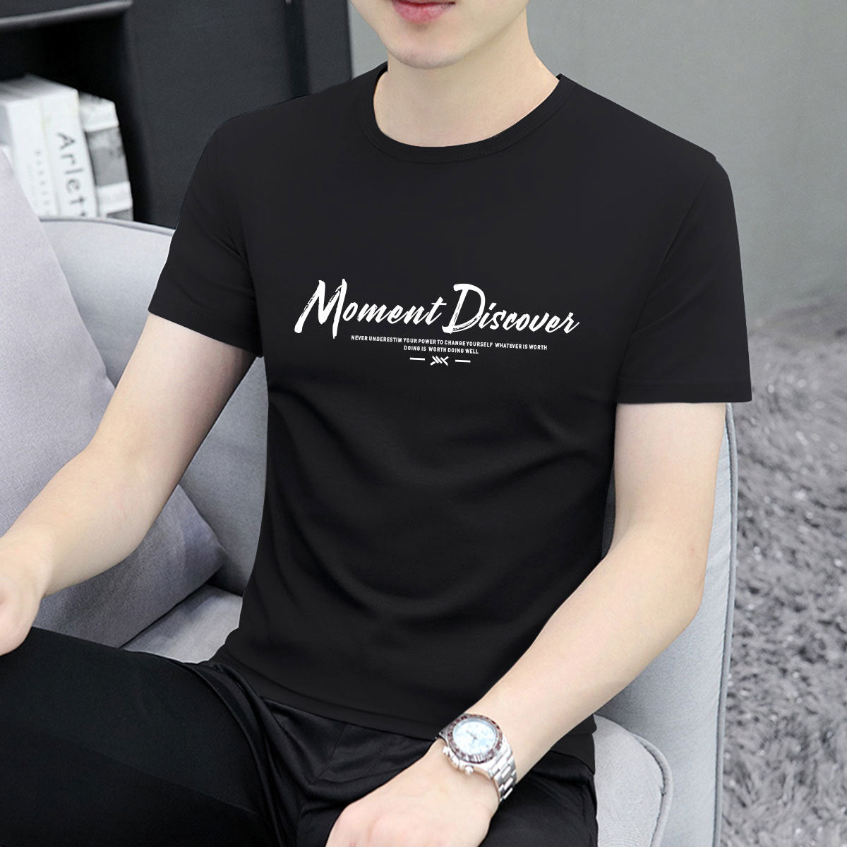 Kurzärmeliges Herren-T-Shirt für Fitness und Sport – Sommer-Fitnessbekleidung & Freizeitmode – Direktvertrieb ab Werk