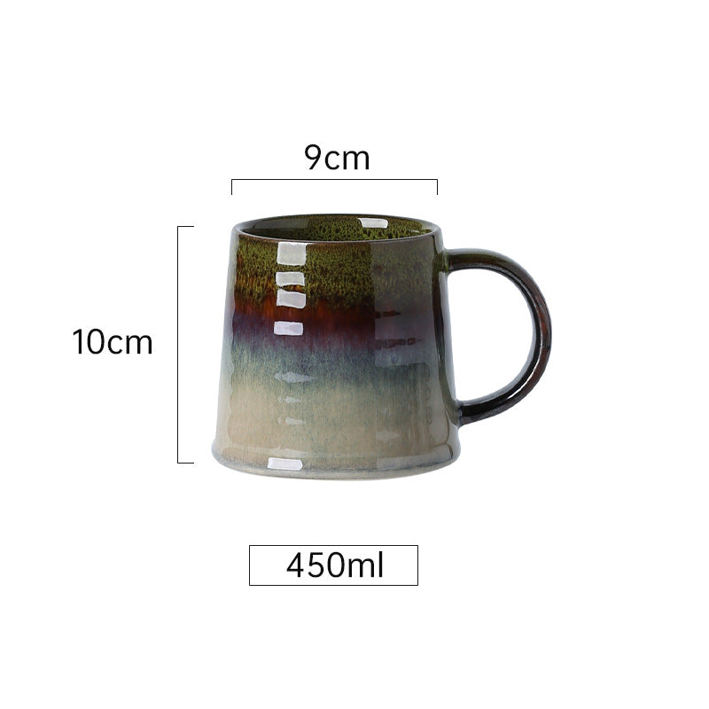 Kreative Retro-Tasse aus Keramik – schlichte Tasse für Frühstück, Milch, Haferbrei, Wasser oder Tee