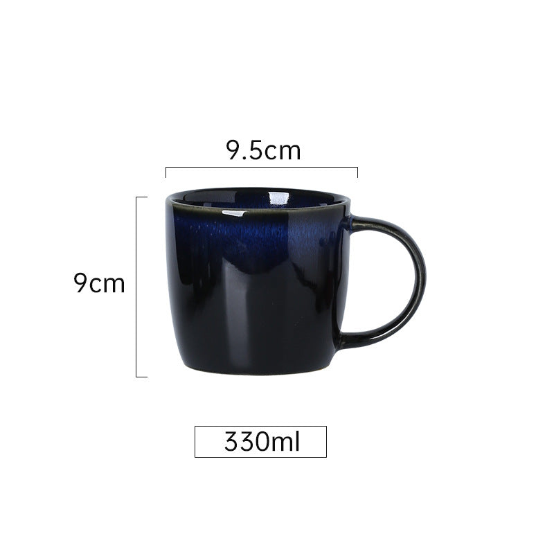 Kreative Retro-Tasse aus Keramik – schlichte Tasse für Frühstück, Milch, Haferbrei, Wasser oder Tee