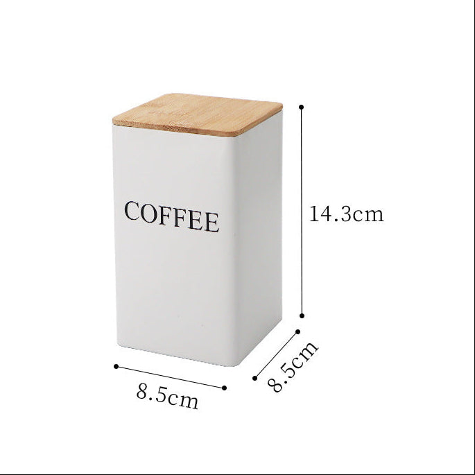 Kombinations-Set für Tee, Kaffee und Zucker – Weißblechdosen zur Aufbewahrung von Tee, Kaffee, Süßigkeiten, Teebeuteln oder Kapseln