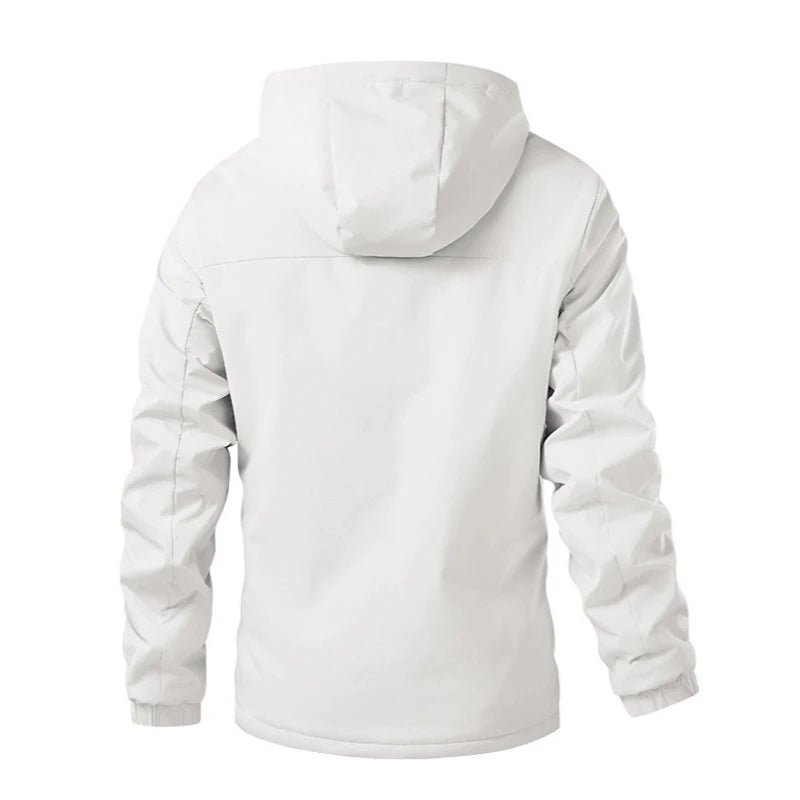 Warme, wattierte Herren-Winterjacke – Modischer Parka mit Kapuze, Fleecefutter und Thermofunktion – Winddichte Outdoor-Jacke für Ski, Schnee und Berge