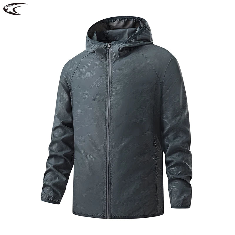 Wasserdichte Wanderjacken für Damen und Herren – Sonnenschutz, Windbreaker, Regenmantel für Camping und Klettern (Unisex, leicht verstaubar)