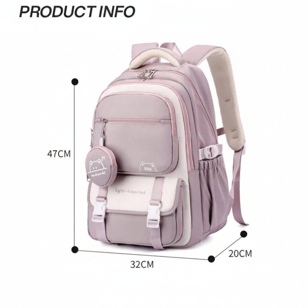 Modischer Schulrucksack für Mädchen – Laptop-Rucksack für Teenager, lässiger Reise- und Bücherrucksack, wasserdichte Schultasche für Kinder