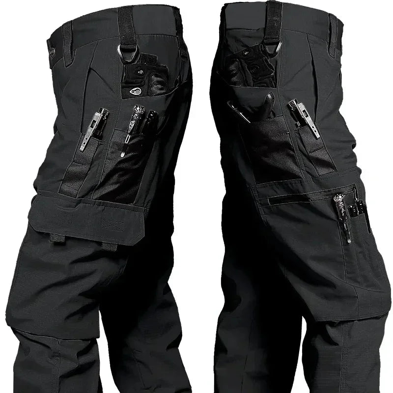Arbeitshose für Herren – wasserdichte Outdoor-Cargohose mit vielen Taschen für Frühling & Herbst – Arbeits- und Wanderhose