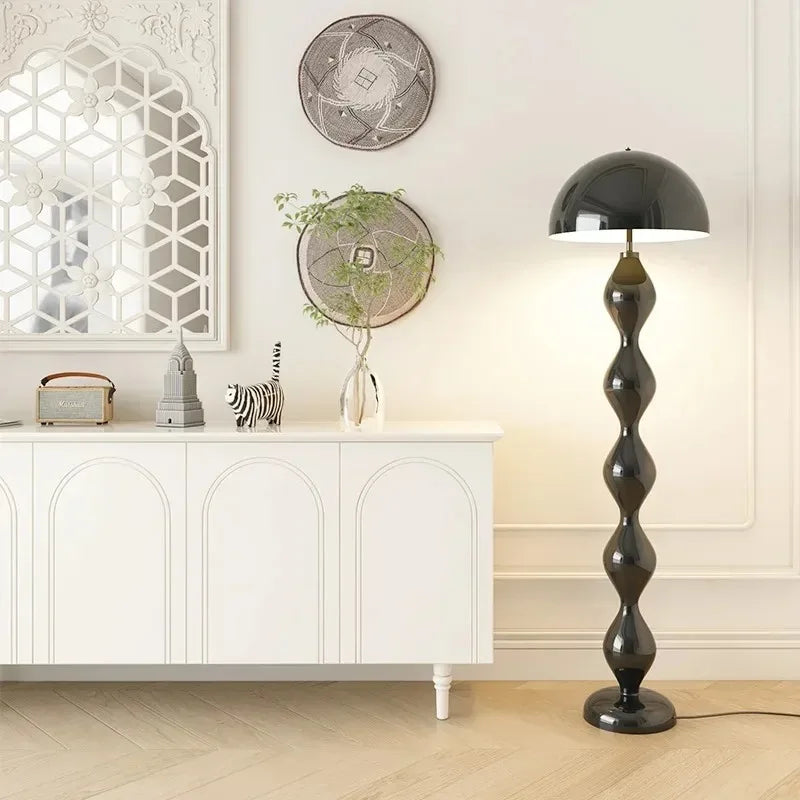 Scandi Macaron Stehlampe – Dimmbare Designer-Pilzlampe für Wohnzimmer & Foyer