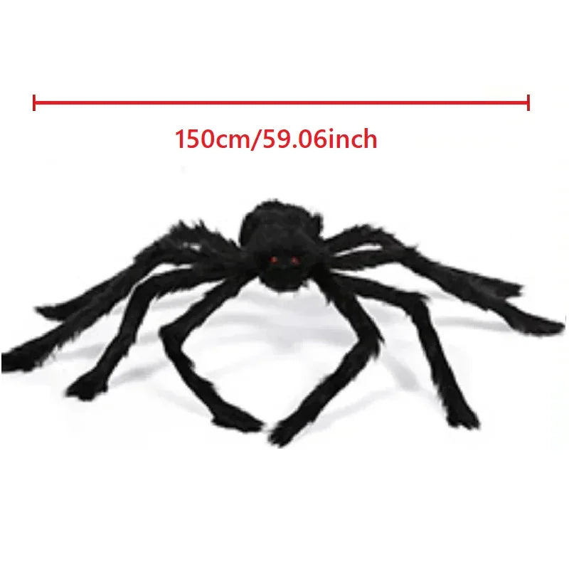 Riesige Halloween Spinne – Deko für Innen & Außen, Garten, Veranda & Party