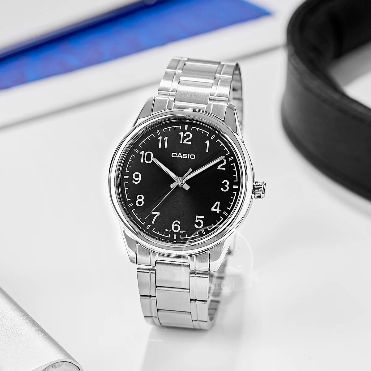 Casio Herrenuhr MTP-V005D-1B4 – Klassische Quarzuhr mit Analoganzeige