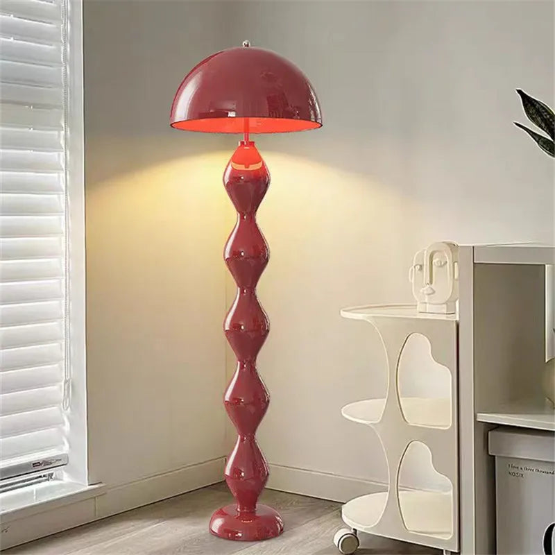 Scandi Macaron Stehlampe – Dimmbare Designer-Pilzlampe für Wohnzimmer & Foyer
