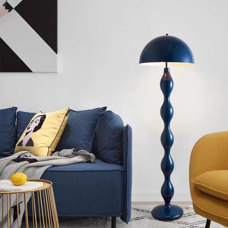 Scandi Macaron Stehlampe – Dimmbare Designer-Pilzlampe für Wohnzimmer & Foyer