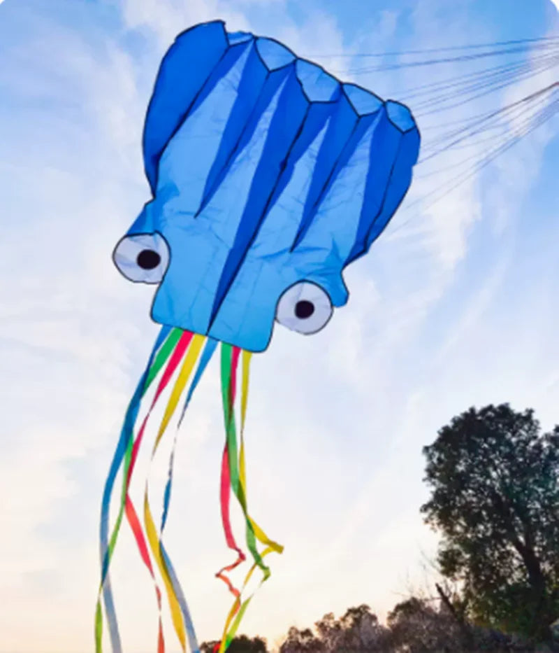 Oktopus-Drachen, Soft-Kites für Erwachsene, Profi-Winddrachen, aufblasbare Drachen, Gel-Blaster, Sporttasche aus Fallschirmstoff