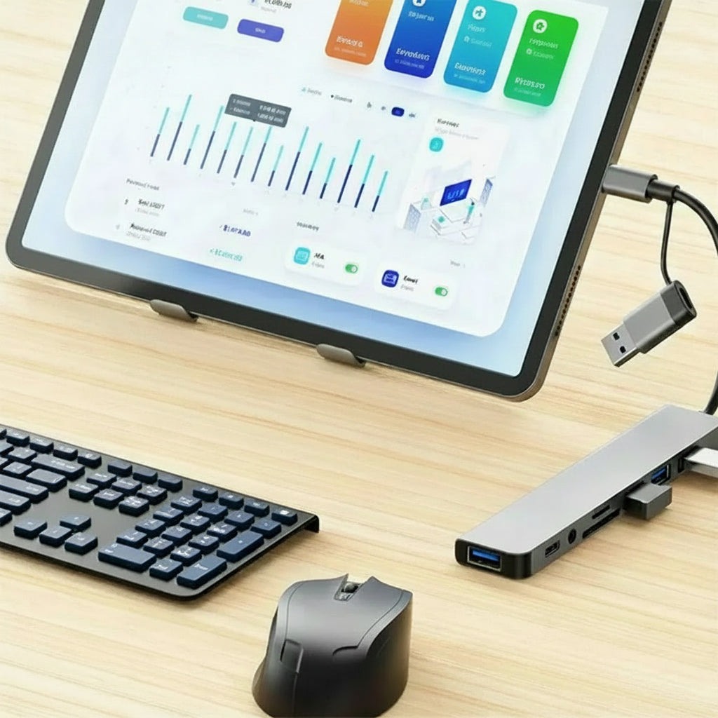 7-in-1 / 8-in-1 USB-C-Hub-Erweiterung – Multiport-Adapter, Typ-C-Splitter-Dock mit USB-3.0-Anschluss für Xiaomi-Smartphones und -Tablets, schnelle Datenübertragung