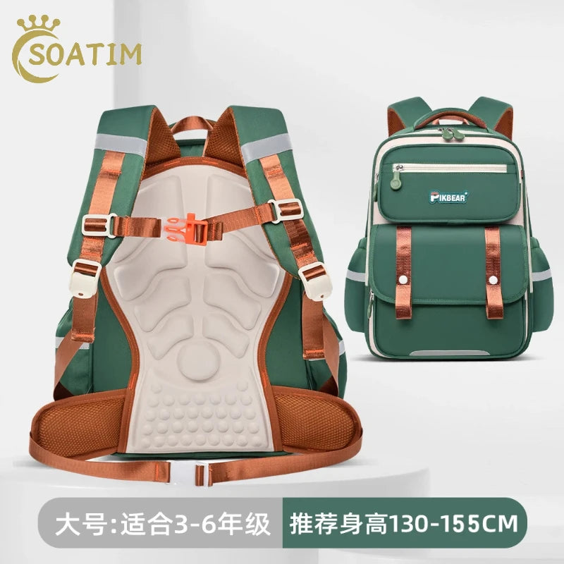 Kinderrucksack, Schulrucksack für Mädchen und Jungen, orthopädischer Schulrucksack, wasserdicht, Grundschulrucksack, Büchertasche, Mochila Infanti