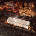 Große Smoker-Box aus Edelstahl – Robuste Räucherbox für Gas- und Holzkohlegrills – Zubehör für Räucherchips
