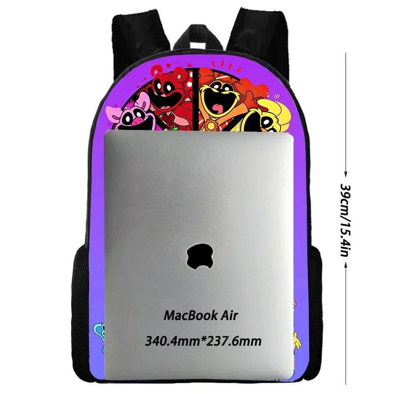 Niedlicher Potdemiel-Cartoon-Schulrucksack (Ball-Motiv) für Kinder – inklusive Lunchtasche und Federmäppchen – für Jungen und Mädchen – das perfekte Geschenk