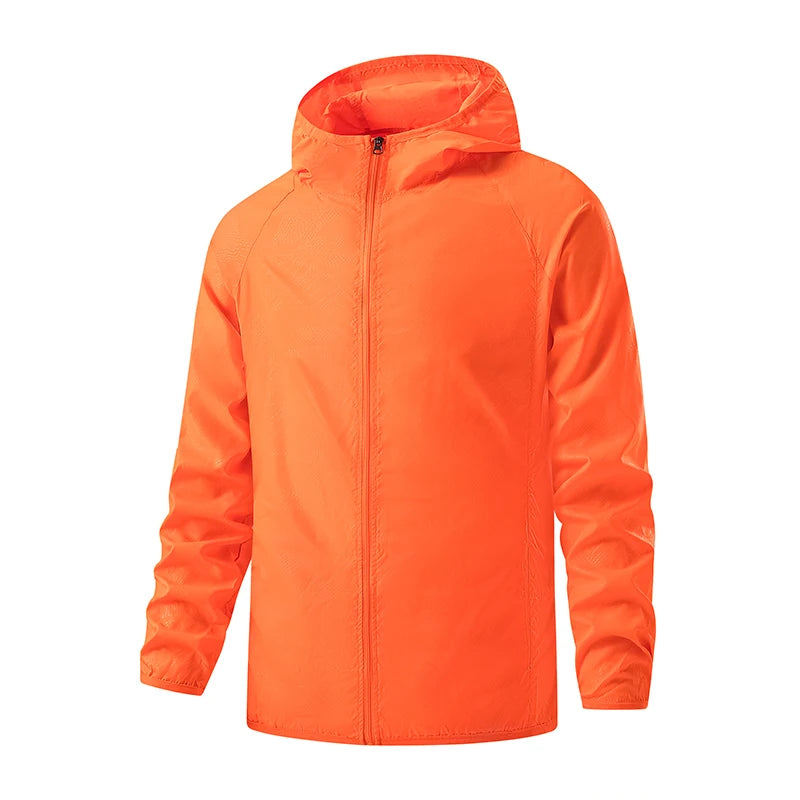 Wasserdichte Wanderjacken für Damen und Herren – Sonnenschutz, Windbreaker, Regenmantel für Camping und Klettern (Unisex, leicht verstaubar)