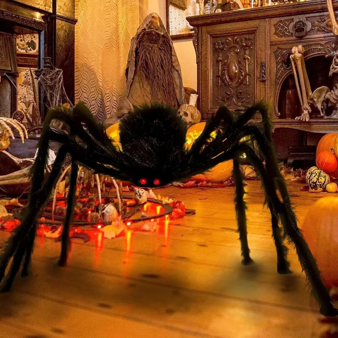 Riesige Halloween Spinne – Deko für Innen & Außen, Garten, Veranda & Party