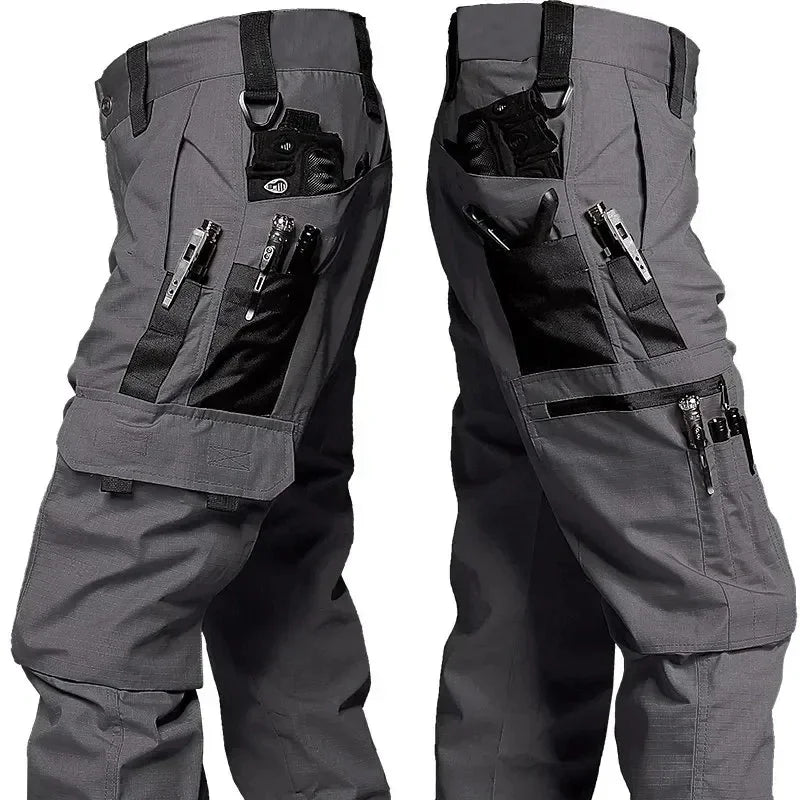 Arbeitshose für Herren – wasserdichte Outdoor-Cargohose mit vielen Taschen für Frühling & Herbst – Arbeits- und Wanderhose