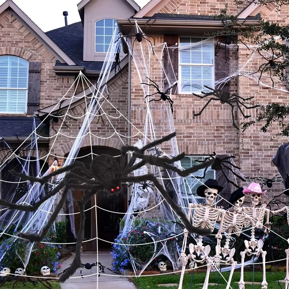 Riesige Halloween Spinne – Deko für Innen & Außen, Garten, Veranda & Party