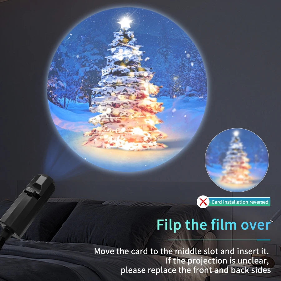 LED Projektor Nachtlicht – USB, Halloween & Weihnachten, Decken- & Wandprojektion