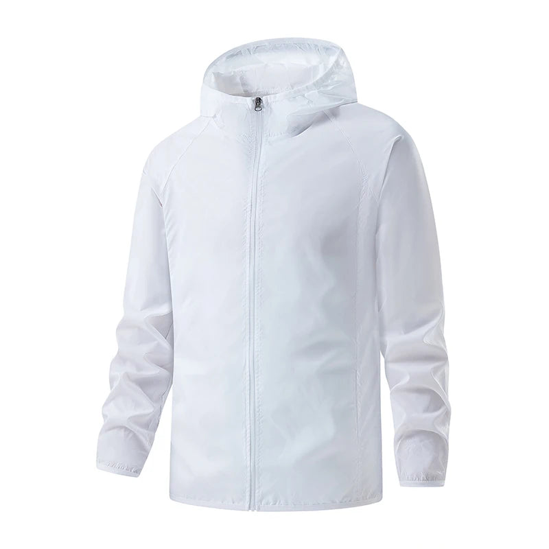 Wasserdichte Wanderjacken für Damen und Herren – Sonnenschutz, Windbreaker, Regenmantel für Camping und Klettern (Unisex, leicht verstaubar)