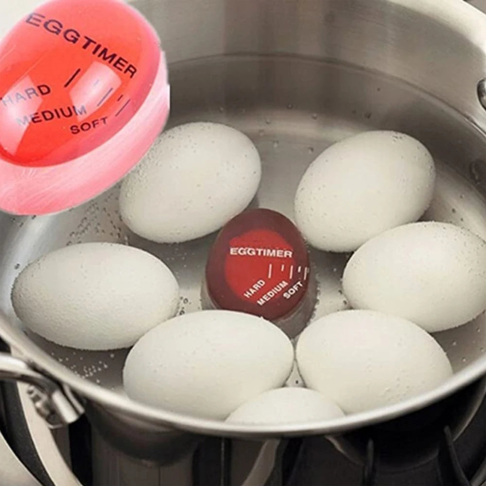 Küchen-Eieruhr mit Alarm und 3-stufiger Härtegrad-Anzeige für weich, mittel und hart gekochte Eier – dekoratives Küchenutensil