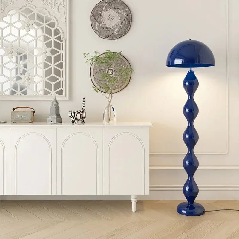 Scandi Macaron Stehlampe – Dimmbare Designer-Pilzlampe für Wohnzimmer & Foyer