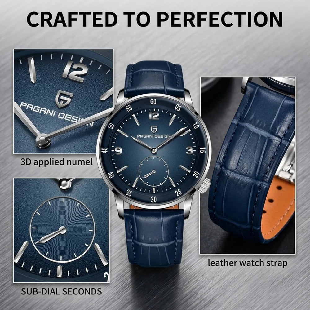 Pagani Design PD-1790 – 42 mm Herren-Automatikuhr mit Saphirglas, 10 Bar wasserdicht