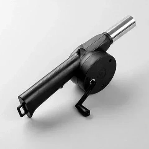 BBQ-Ventilator, Luftgebläse, Schnellanzünder, tragbar, manuell, Handkurbel, für Outdoor-Picknick, Camping, Grillen, Holzkohlegrills, Herd