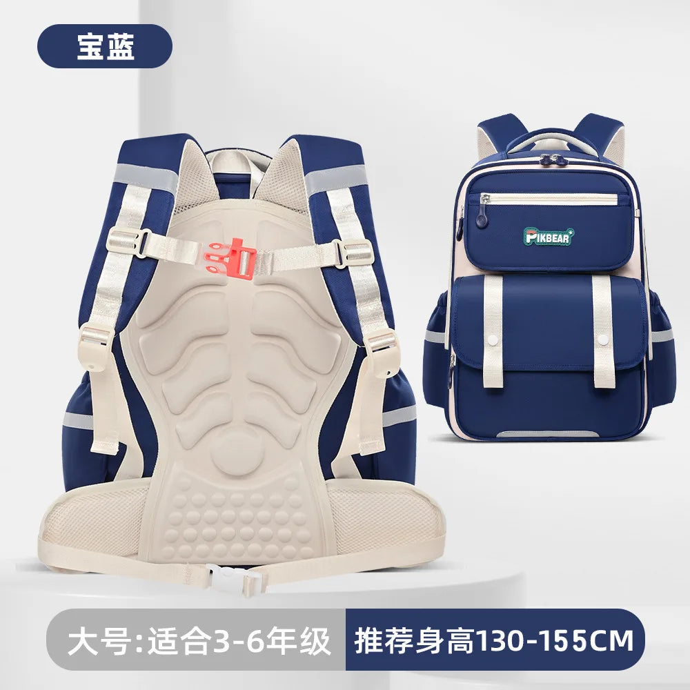 Kinderrucksack, Schulrucksack für Mädchen und Jungen, orthopädischer Schulrucksack, wasserdicht, Grundschulrucksack, Büchertasche, Mochila Infanti