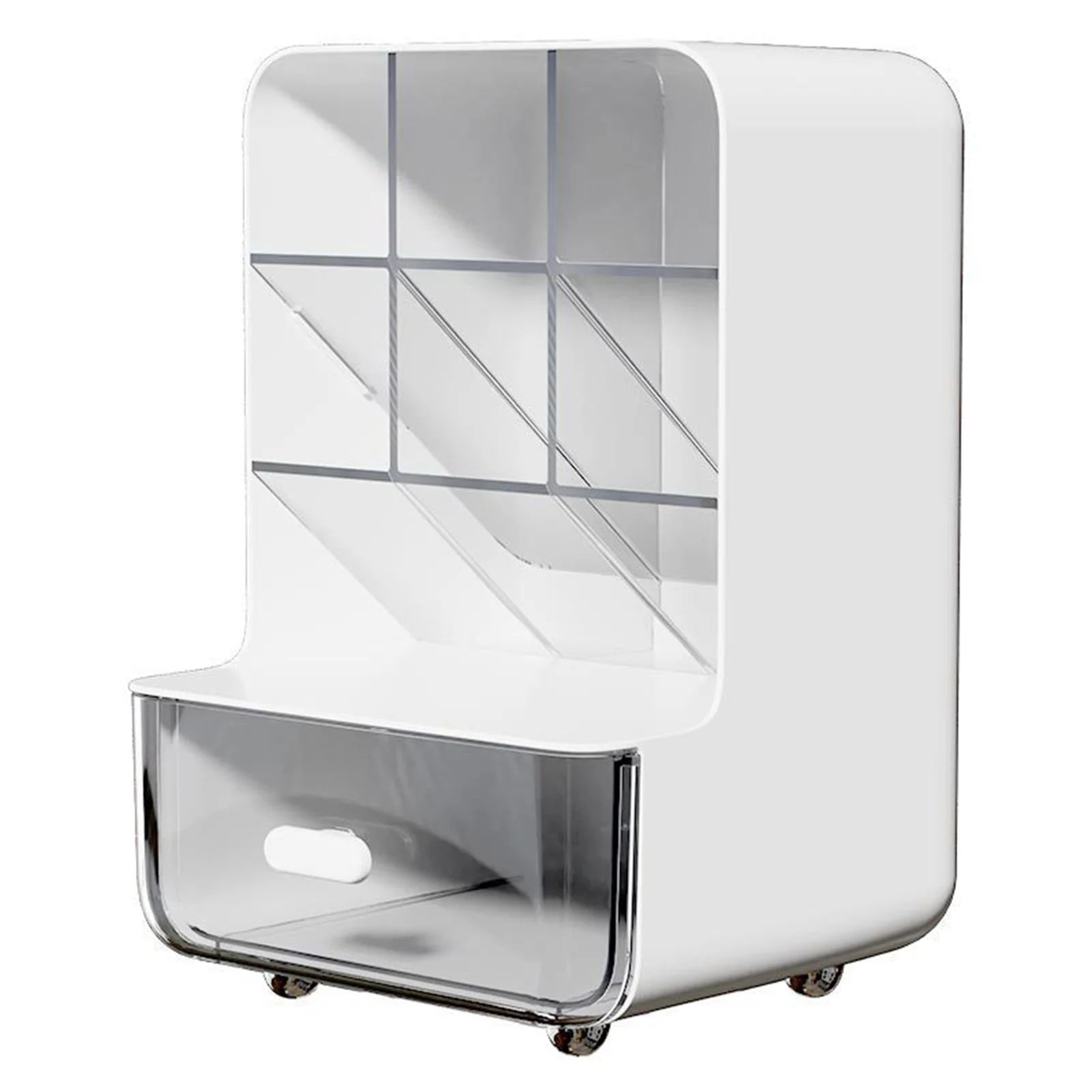 Transparenter Schreibtisch-Organizer & Stiftehalter – Mehrstöckige Aufbewahrungsbox für Stifte – Ordnungssystem für Büro- und Schreibwaren sowie Schreibtischzubehör für Zuhause und Schule