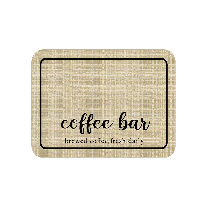 Unterlage für Kaffeeautomaten – schmutzabweisend, pflegeleicht, wasserabweisend, aus Leder – saugfähige Matte