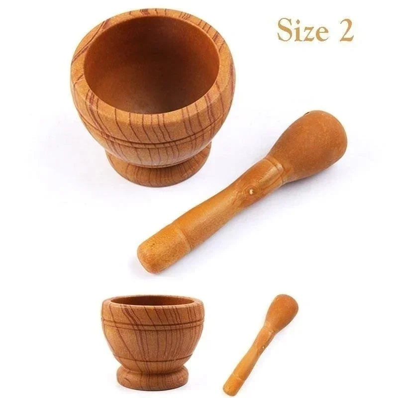 Mörser & Stößel Set aus Kunstharz – Knoblauch, Kräuter & Gewürze mahlen