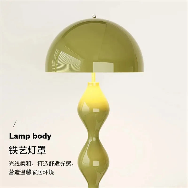 Scandi Macaron Stehlampe – Dimmbare Designer-Pilzlampe für Wohnzimmer & Foyer