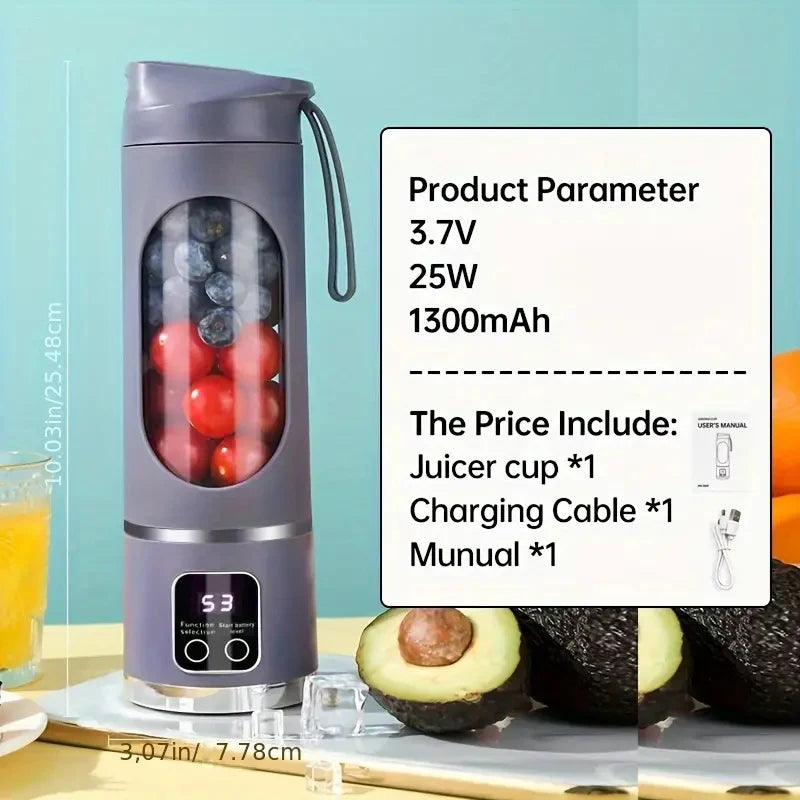 Tragbarer USB-Mixer – Handmixer für Smoothies, Milchshakes & Fruchtsäfte
