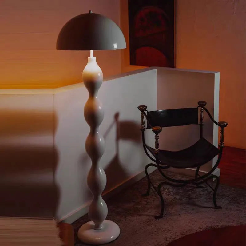 Scandi Macaron Stehlampe – Dimmbare Designer-Pilzlampe für Wohnzimmer & Foyer