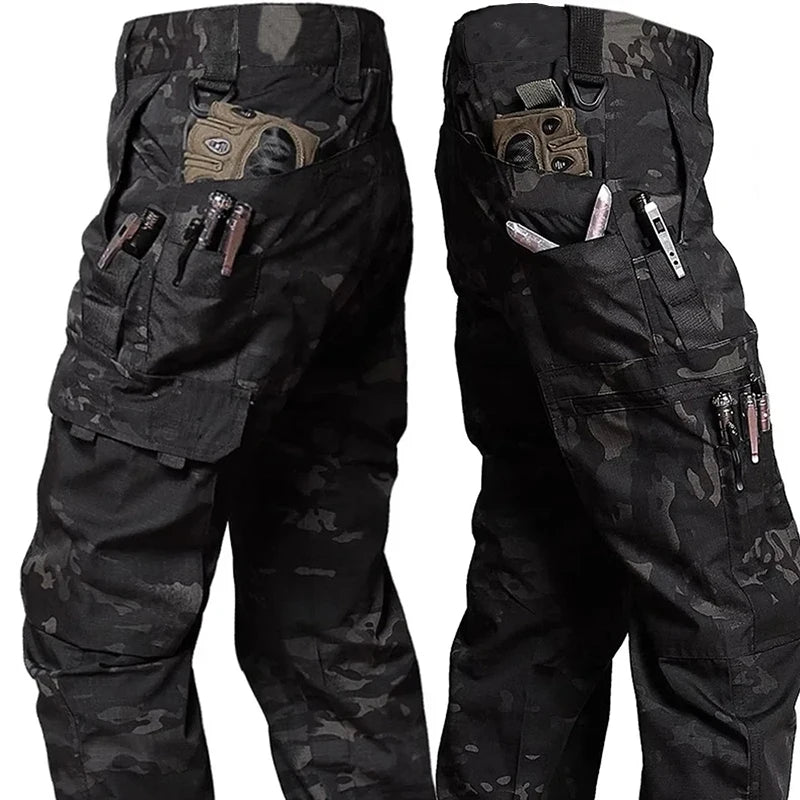 Arbeitshose für Herren – wasserdichte Outdoor-Cargohose mit vielen Taschen für Frühling & Herbst – Arbeits- und Wanderhose