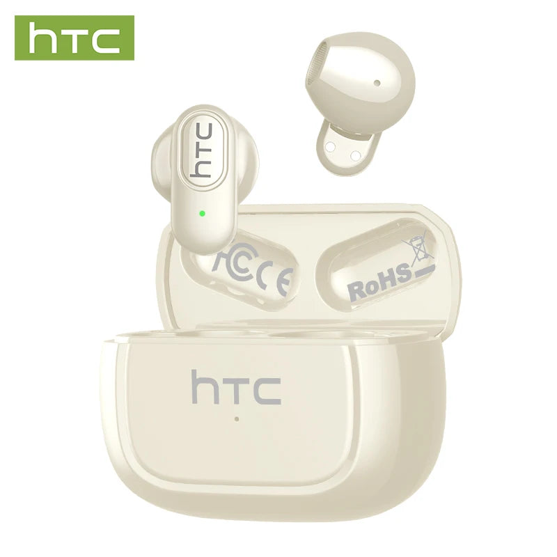 HTC NE51 Bluetooth Kopfhörer TWS Mini Ohrstöpsel Sport Kabellose Kopfhörer Intelligente Geräuschreduzierung Earbuds Grün Schwarz