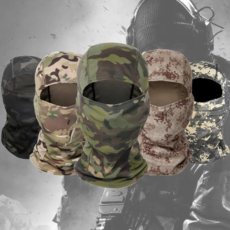 Taktische Camouflage Balaclava – Vollgesichtsmaske für Jagd, Radfahren & Wargame