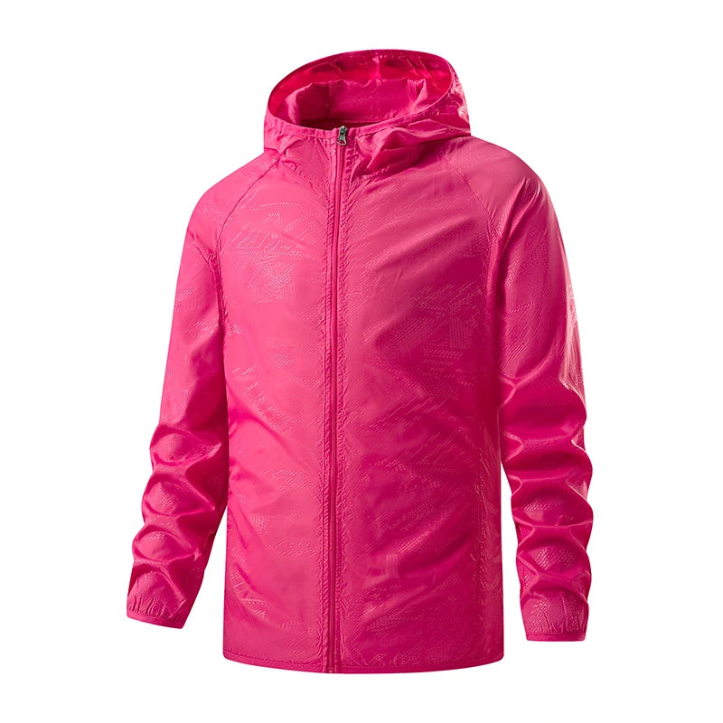 Wasserdichte Wanderjacken für Damen und Herren – Sonnenschutz, Windbreaker, Regenmantel für Camping und Klettern (Unisex, leicht verstaubar)