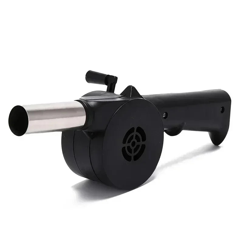 BBQ-Ventilator, Luftgebläse, Schnellanzünder, tragbar, manuell, Handkurbel, für Outdoor-Picknick, Camping, Grillen, Holzkohlegrills, Herd
