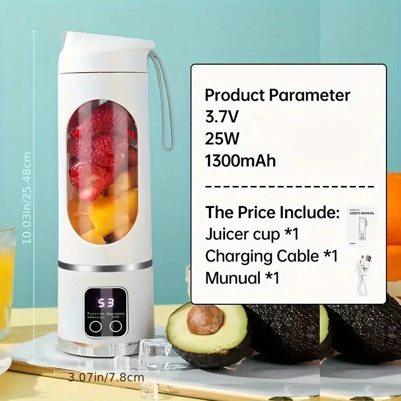 Tragbarer USB-Mixer – Handmixer für Smoothies, Milchshakes & Fruchtsäfte