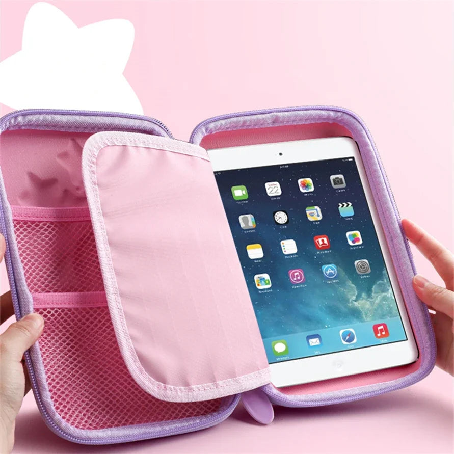 Süßes 3D-EVA-Federmäppchen im Einhorn-Design – Cartoon-Etui für Schreibwaren, Buntstifte und Stifte; ideal als Geschenk für Schülerinnen und für die Schulausstattung