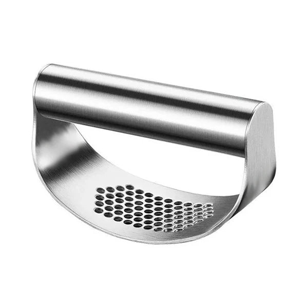 Profi-Knoblauchpresse aus Edelstahl – Manueller Knoblauch- & Ingwerzerkleinerer mit ergonomischem Griff