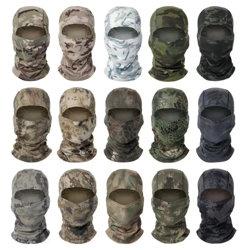 Taktische Camouflage Balaclava – Vollgesichtsmaske für Jagd, Radfahren & Wargame